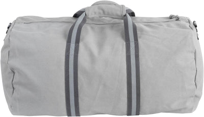 Canvas Barrel Bag - Sporttasche, 45 Liter, Duffel Bag Tasche aus 100% Baumwolle mit Echt-Leder Vered