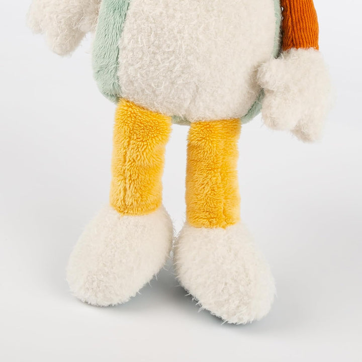 sigikid 43235 Patchwork Stofftier, Mehrfarbig/Eisbär, Mehrfarbig/Eisbär