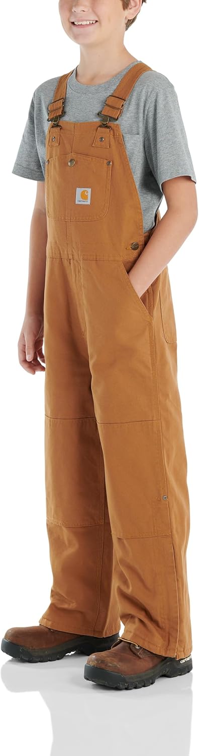 Carhartt Jungen Insulated Canvas Bib Overalls Overall (1er Pack) 16 Braun (Carhartt Brown), 16 Braun