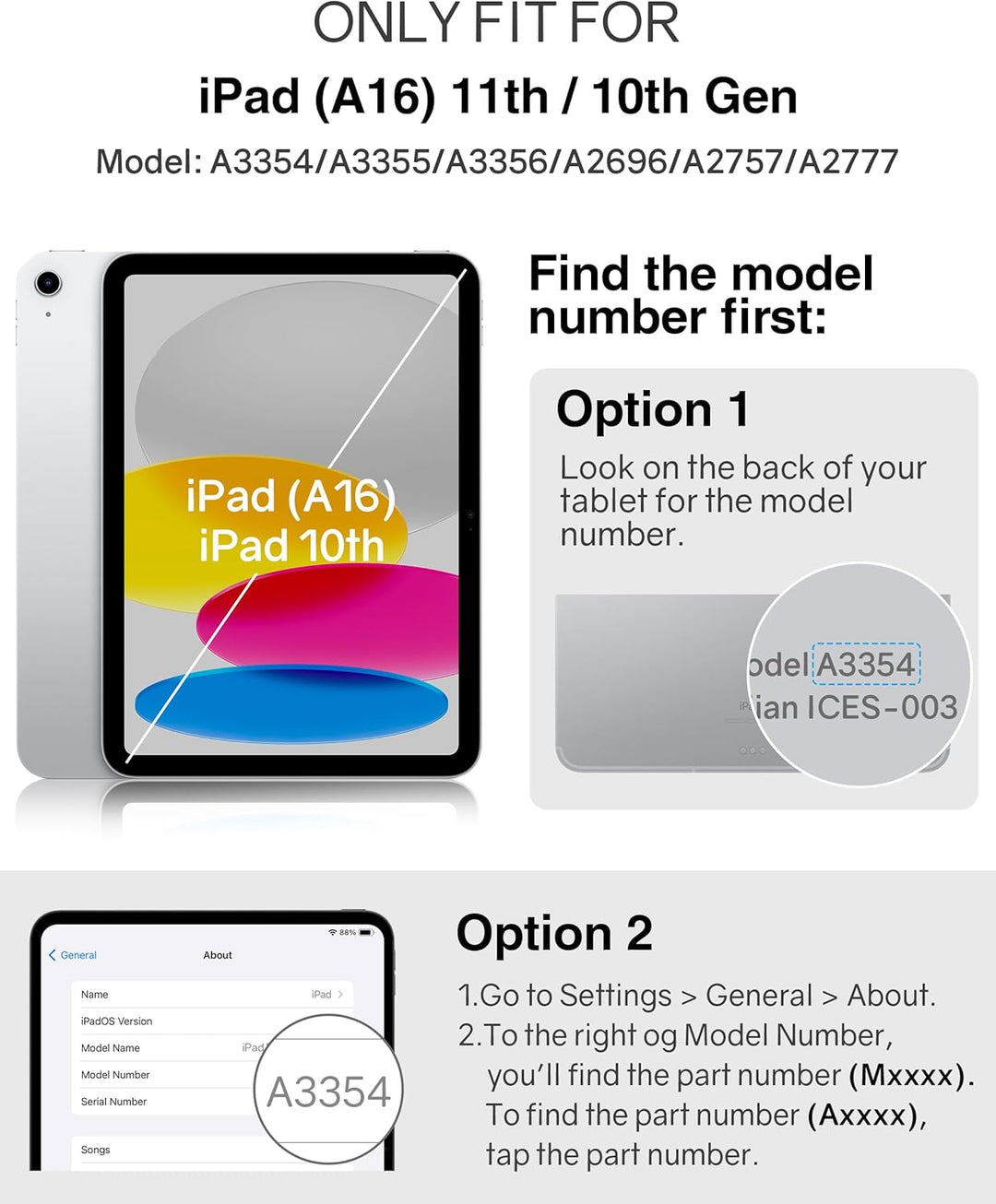 AUAUA Hülle für iPad 10. Generation 2022, 10,9 Zoll Hülle mit Apple Stifthalter, Auto Schlaf/Aufwach