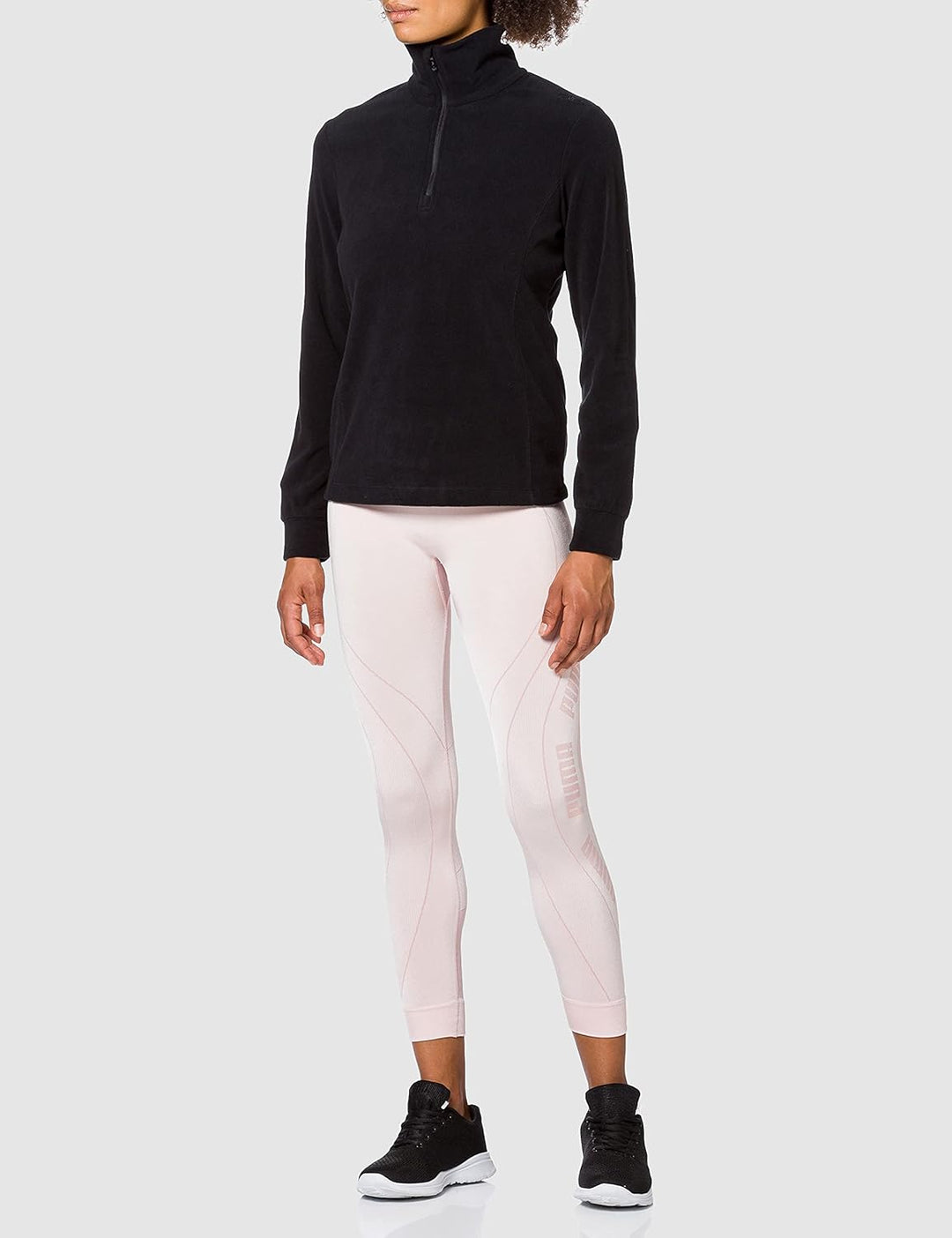 CMP Damen Funktions Fleece Sweatshirt D34 Schwarz, D34 Schwarz