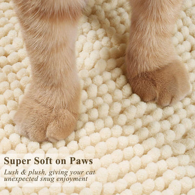 VIVAGLORY Soft Katzenklo-Matte, Grosse Streufangmatte für die Indoor Katze, Maschinenwaschbar Cat Ki