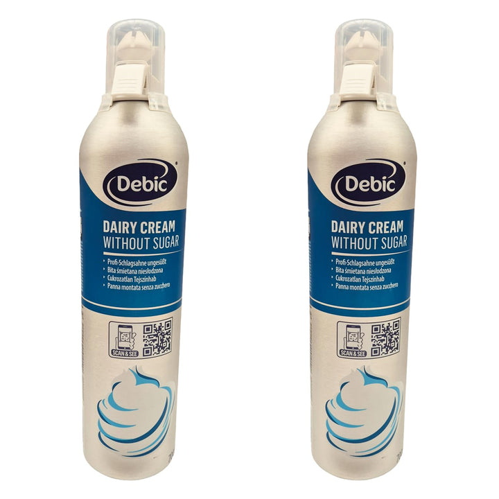 minafood-Set: 2 xDebic Profi-Schlagsahne ungesüsst, 700 ml