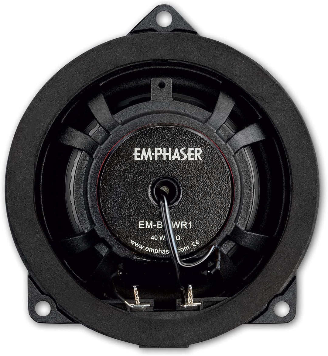 EMPHASER EM-BMWR1 – 10 cm Koaxial System, Autolautsprecher, kompatibel mit BMW und MINI, Plug & Play