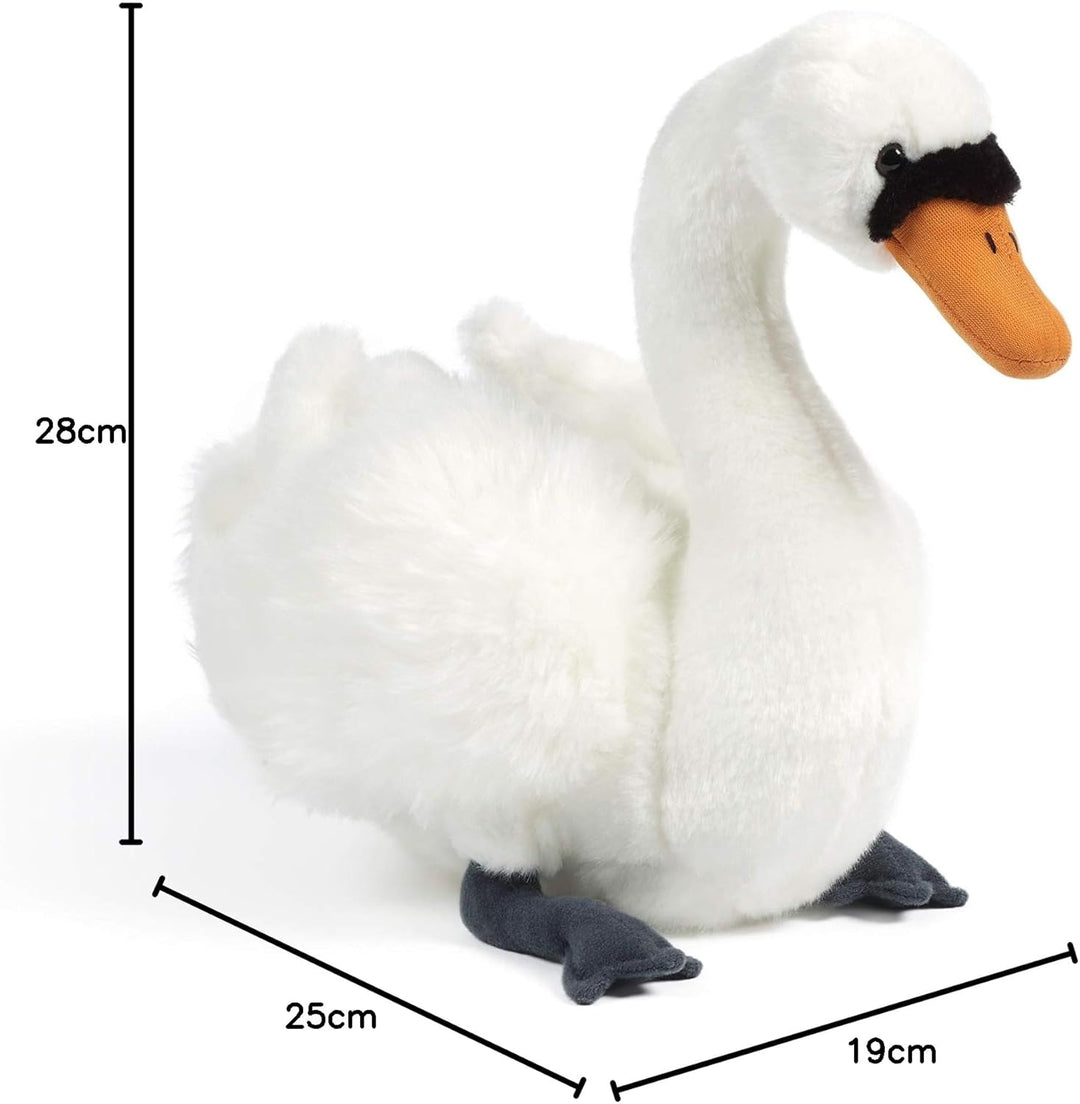 Living Nature Stofftier - Grosser Schwan (27cm) Schwan (27