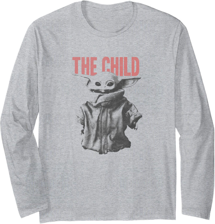 Star Wars The Mandalorian Poster Child Langarmshirt