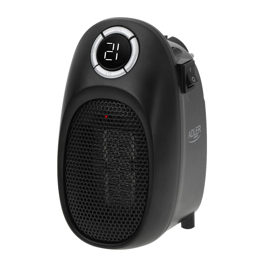 Adler | Mini-Heizung mit Standfuss | nahezu überall aufstellbar | 12-Stunden-Timer | 400W, grosse di