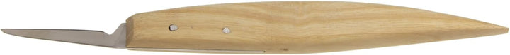 STUBAI Kerbschnitzmesser 45 mm | Kerbschnitzmesser mit Holzheft, extra scharf geschliffen, gerade Kl