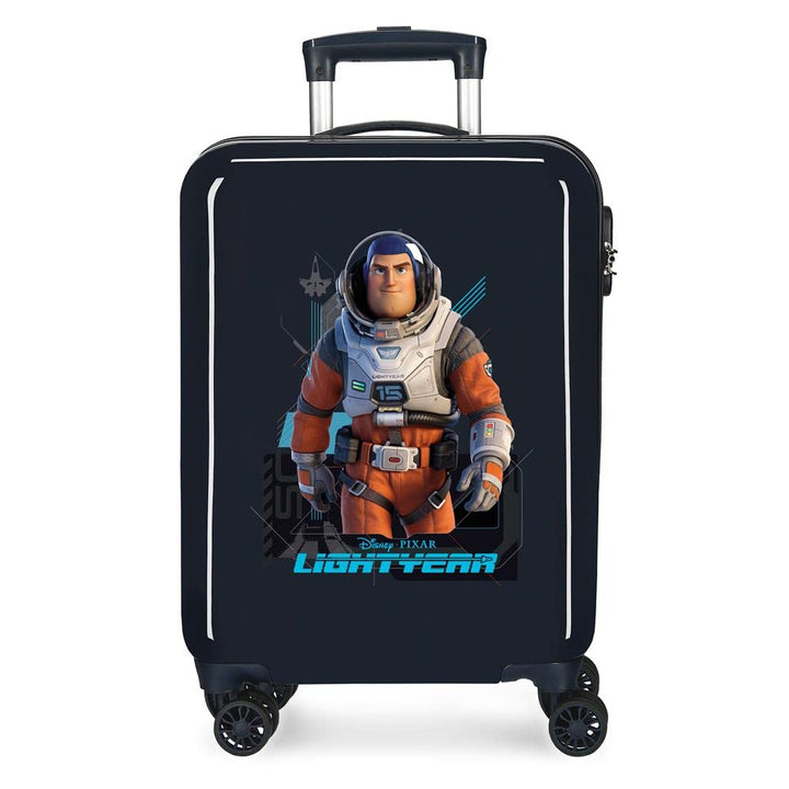 Disney Lightyear Kabinentrolley, Blau, 38 x 55 x 20 cm, Hartplastik, seitlicher Kombinationsverschlu