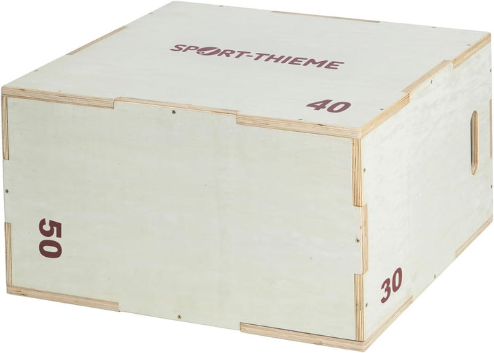 Sport-Thieme Plyo Box Holz | 6 in 1 Sprungbox, Jump Box | In 2 versch. Höhen | Plyometrisches Traini
