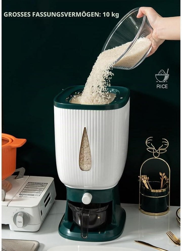 10 Kg Müslispender, Reisdispenser Cornflakes, Waschpulver Box, Cereal Dispenser