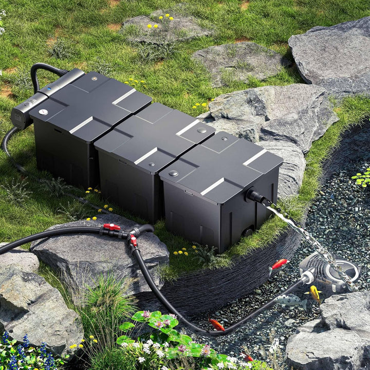 SunSun Filter Set 90000l Teich 36W Teichklärer NEO10000 80W Pumpe