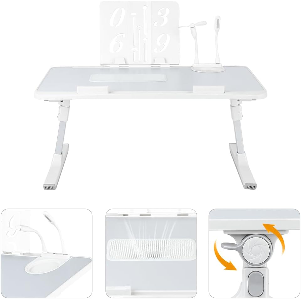 Homewell Betttablett für Laptop, faltbar, Halterung für PC, Computer, Tablet, für Sofa, Studium, Les