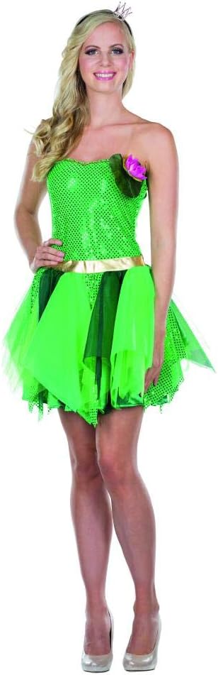 Rubie's 13308-36 Froschkönigin Kleid Kostüm grün Grösse 36 Damen Karneval Märchen, Multi-Colored, 36