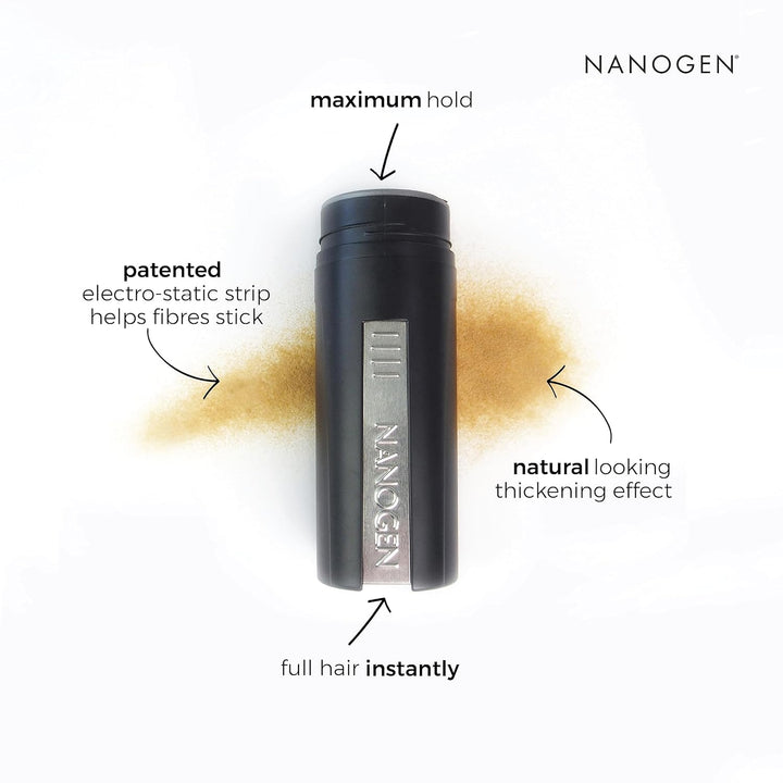 Nanogen Hair Thickening Fibres Dark Brown, 30g dunkelbraun 30g, dunkelbraun 30g