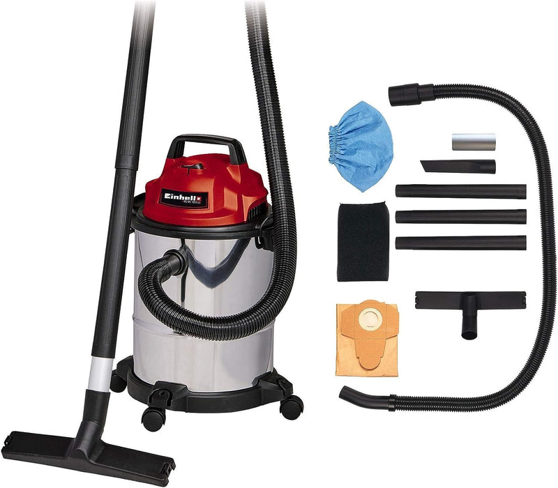 Einhell Nass-Trockensauger TC-VC 1815 S (1.250 W, 15 Ltr.-Edelstahlbehälter, 36 mm-Schlauchsystem, Z