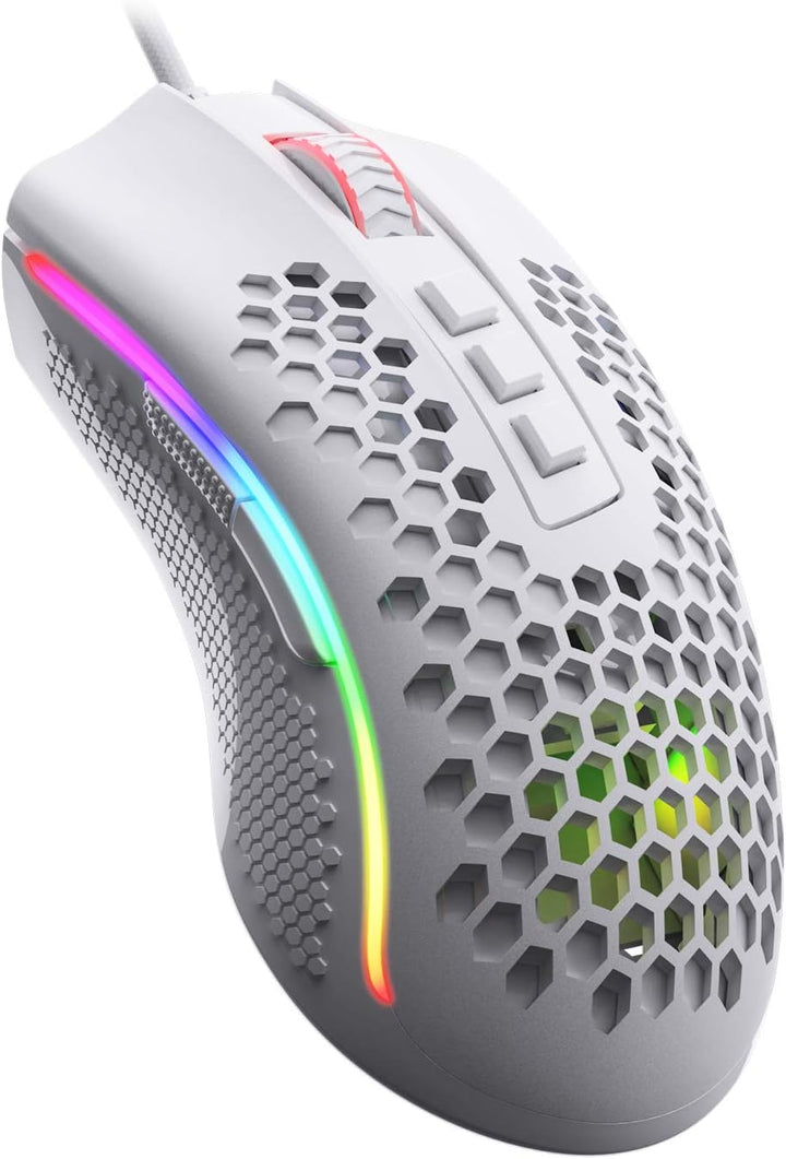 Redragon M808 Storm Leichtgewicht RGB Gaming Maus, 85g Ultraleichte Waben Design - 12.400 DPI Optisc