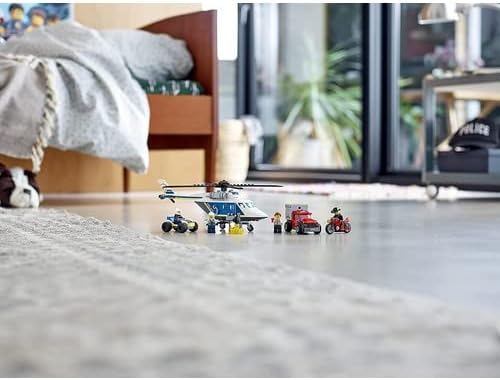 LEGO 60243 City Police Verfolgungsjagd mit dem Polizeihubschrauber Spielzeug, Spielzeug