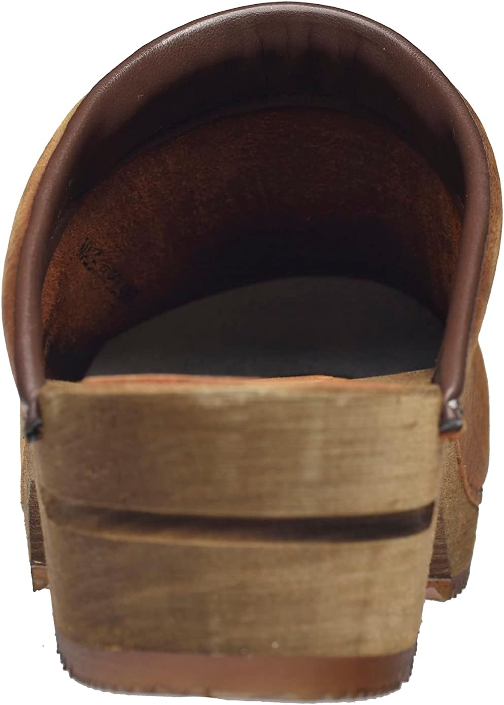 Sanita Christian offener Clog | Original handgemacht | Leder-Holzclogs für Männer 40 EU Braun, 40 EU