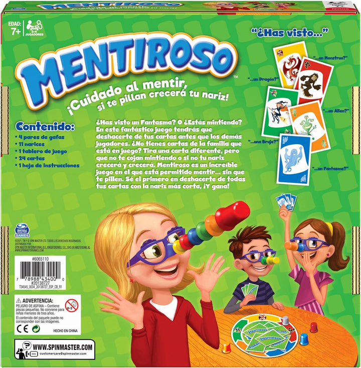 SPIN MASTER 130925 Games Brettspiele für Kinder, 7 Jahre + (6065110), bunt, One Size