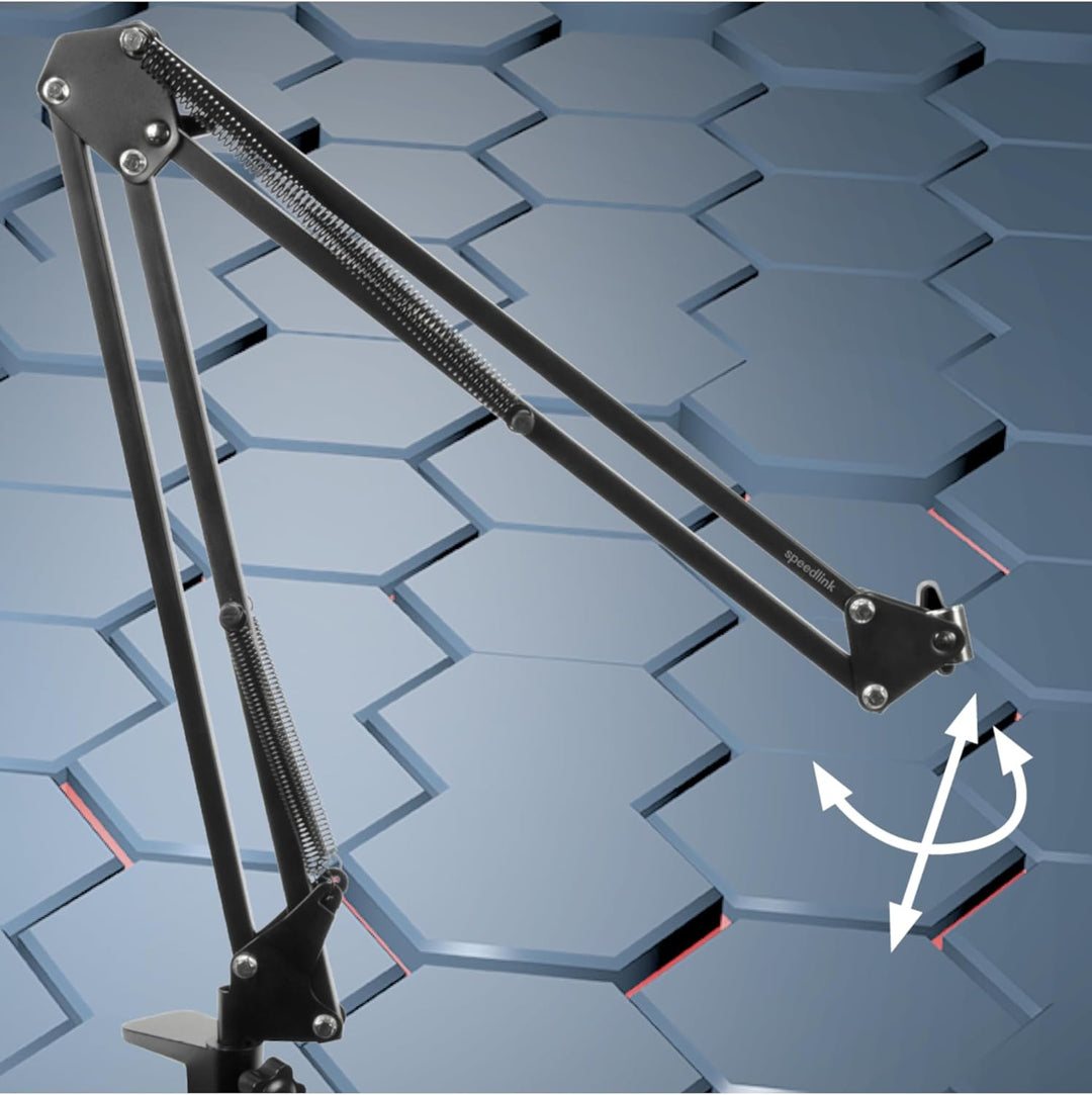 Speedlink VOLITY Streaming Accessory Set - Mikrofon Arm Halterung Ständer für Streaming, Gaming, Pod