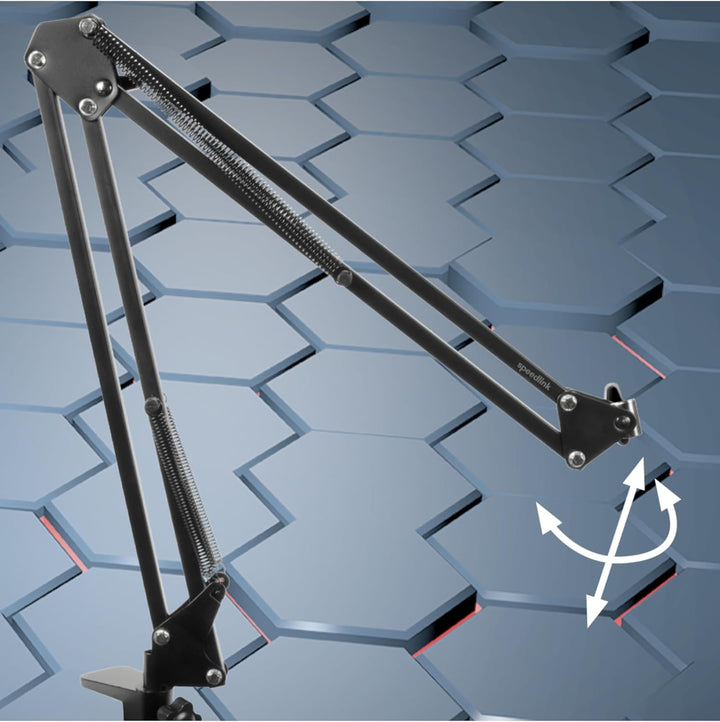 Speedlink VOLITY Streaming Accessory Set - Mikrofon Arm Halterung Ständer für Streaming, Gaming, Pod
