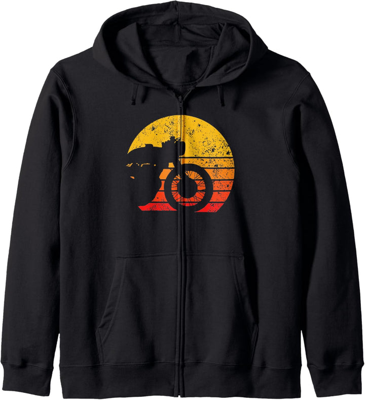 Motorrad Shirt. Cool Vintage Retro T-Shirt. Cafe Racer Fan Kapuzenjacke