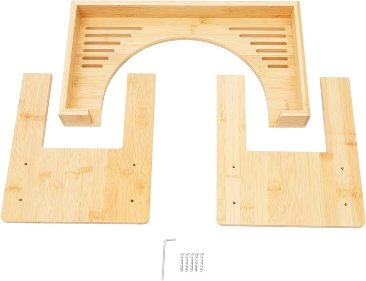 Toilettenhocker Holz, Badezimmer Toilettenhocker Kinder Erwachsene Bambus WC Trittbrett Toilettenstu