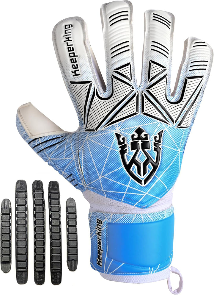 Keeperking Torwarthandschuhe Erwachsene Kinder Jugend mit und ohne Fingerschutz Fussballhandschuhe a