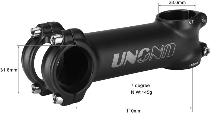 BESNIN Fahrrad Vorbau 31,8mm 7 Grad MTB Vorbau 60/70/80/90/100/110/130mm Lenkervorbau Erhöhung für R