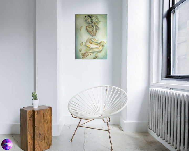 Original Ölgemälde Frau Akt in Öl Unikat - Aktbild Moderne Kunst Gemälde Wandkunst Home Decor - Aktm