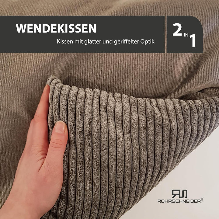 Rohrschneider Katzenbett Cordstoff mit Spielkugelset (Taupe, breiter Cordstoff) Taupe breiter Cordst