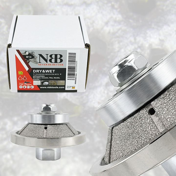 NBB Diamant-Profilscheibe Diamantfräser Fräsbohrer Trennreibahle Profilierungs-Bit für Porzellan Fli