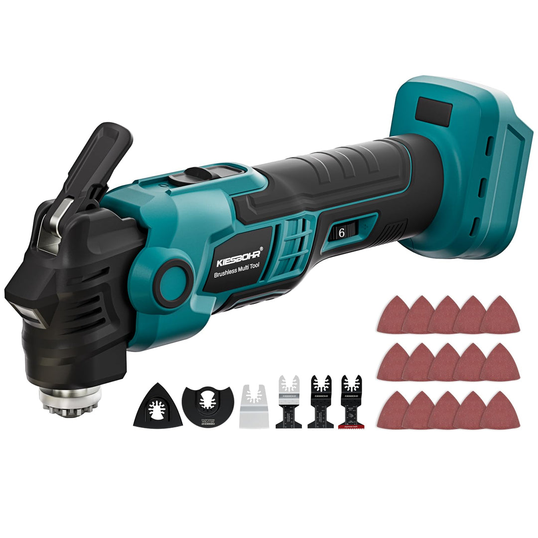 Multifunktionswerkzeug Kompatibel mit Makita 18V Akkus, Bürstenloser DIY Oszillationswerkzeug mit Dä
