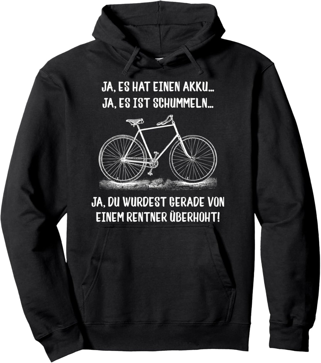Geschenk-Idee für Rentner mit E-Bike oder Fahrrad I Pullover Hoodie