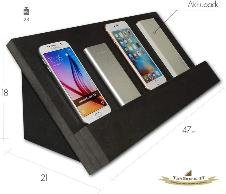 VanDock 47 Multi Ladestation - Handwerk aus Österreich (Die Dockingstation ohne sichtbare Kabel für