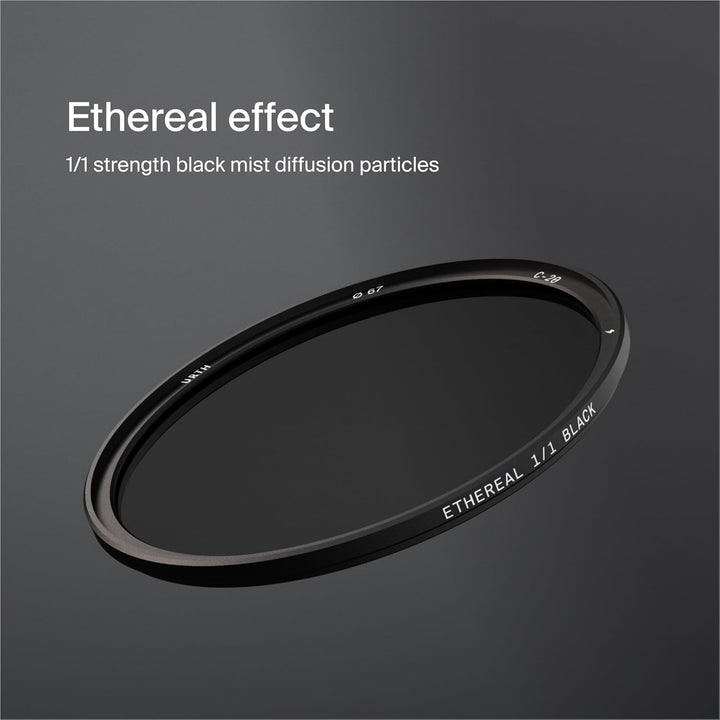 Urth 82mm Magnetischer Ethereal Black Mist 1/1 Diffusionsfilter (Plus) — Kinoeffekt, 20-fache Nanobe