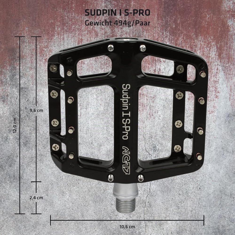 NC-17 Sudpin I S-Pro Aluminium Plattform Pedale / Mountainbike Pedal / BMX Pedal / Präzisionslager +