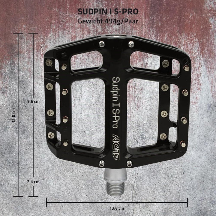 NC-17 Sudpin I S-Pro Aluminium Plattform Pedale / Mountainbike Pedal / BMX Pedal / Präzisionslager +