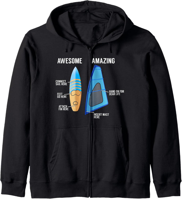 Windsurfen Ausrüstung Zahnrad Vorstand Windsurfer Sailboarde Kapuzenjacke