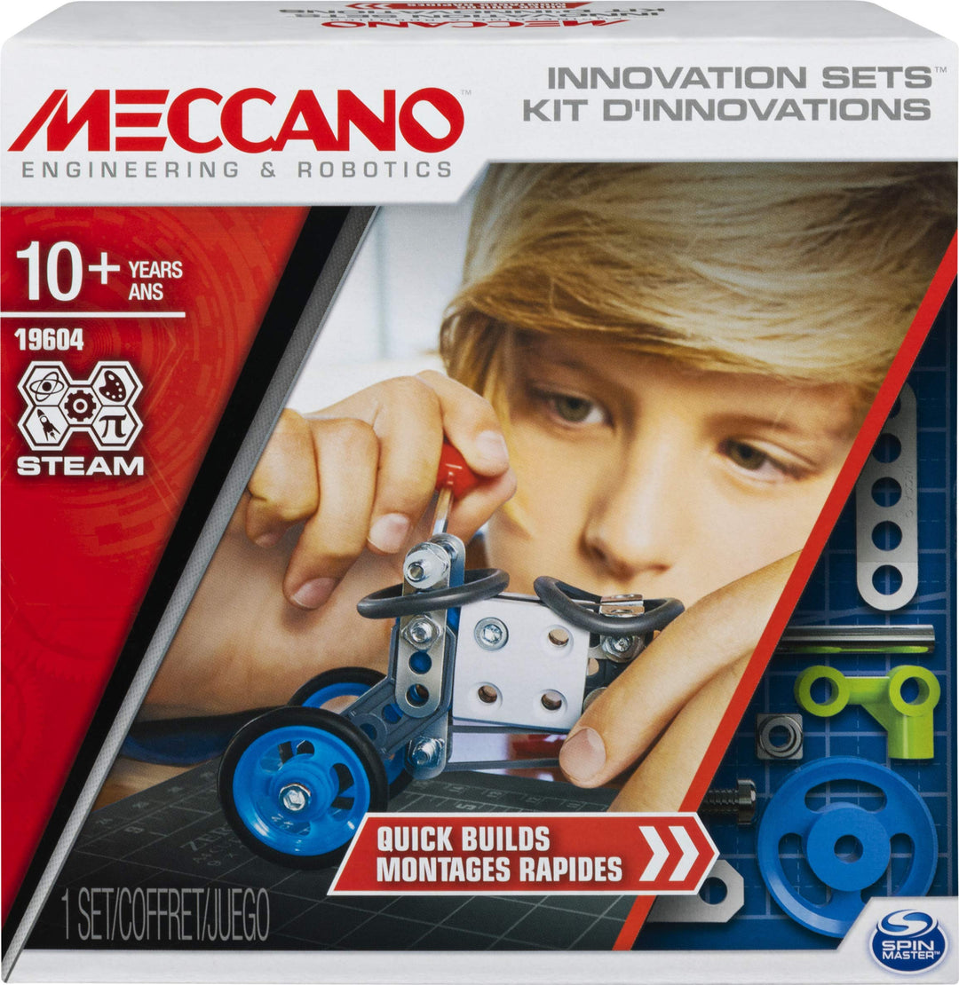 MECCANO - 6047095 – Bauspiel – Erfindungs-Set, schnelle Montage, Mehrfarbig, Schnelle Montage