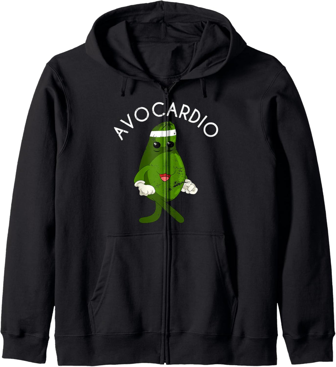 Avocardio Cardio Ketogen Sportler Veganer Lustiges Avocado Kapuzenjacke