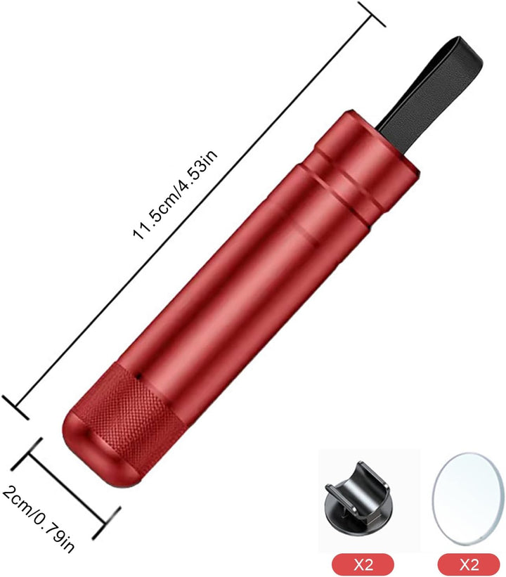 2 PCS Notfallhammer Auto mit Gurtschneider, Kompakter Lebensretter aus Wolframstahl für Schnelle Flu