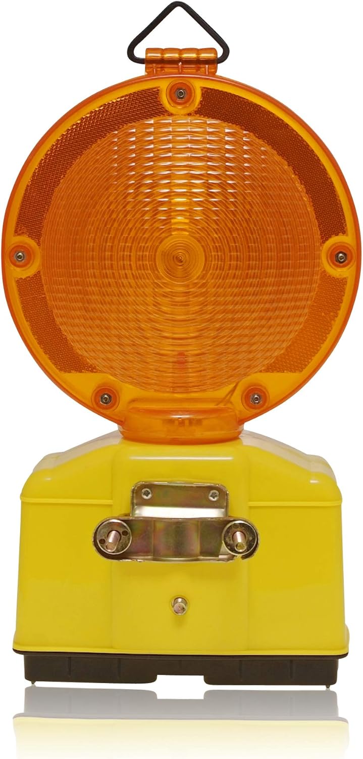 LED-MARTIN® 2er Sparset Warnleuchte - gelb - automatische TAG/Nachtschaltung - Blinklicht - Warnleuc