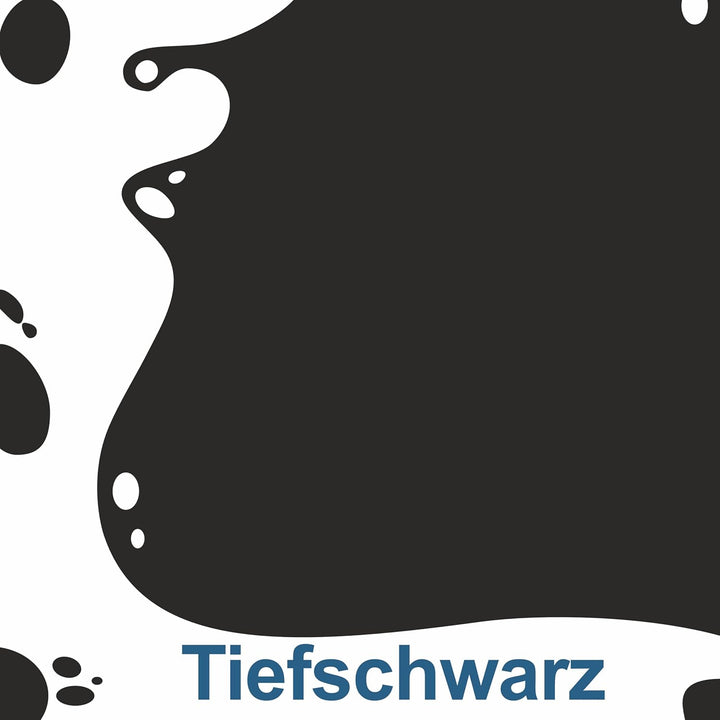Fonteino Metalllack - Schwarz - gebrauchsfertige Metallschutzfarbe Metallfarbe Buntlack für Metal, E