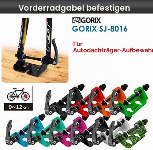 GORIX Bike Fork Mount Rack Display Stand Car Carrier Storage Truck Road Mountain Bicycle (SJ-8016) M