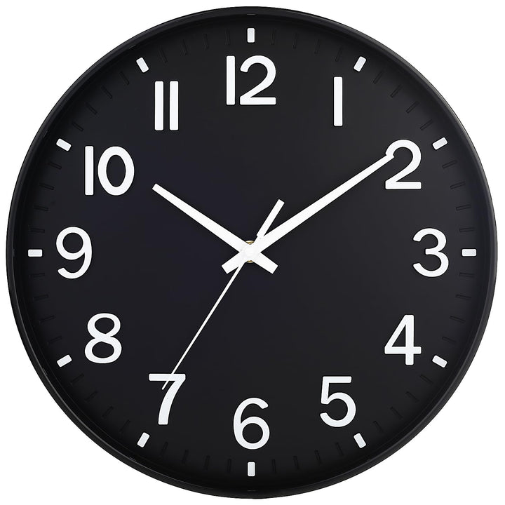 HZDHCLH 30cm Lautlos Wanduhr Schleichende Sekunde mit Arabisch Ziffer ohne Ticken für Dekoration Woh