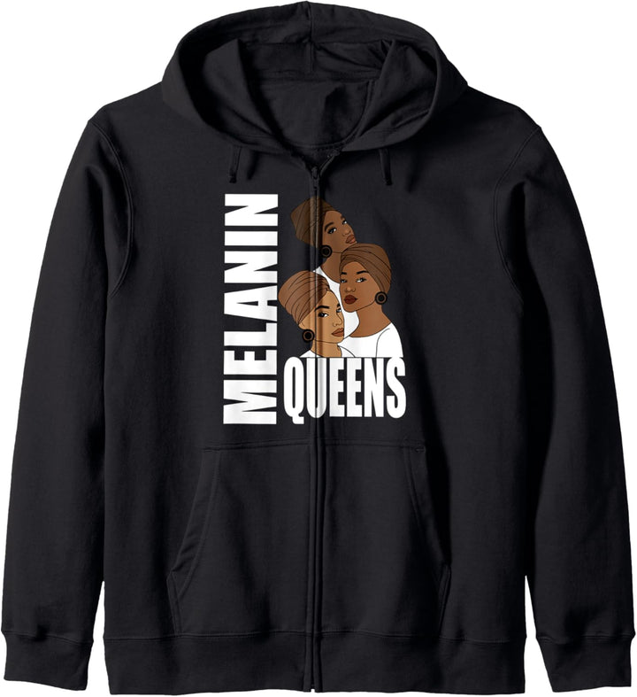 Melanin Queens Black Girl Magie Afro Stolz Kapuzenjacke