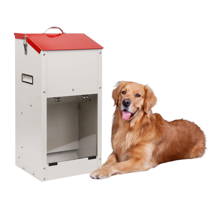 Verzinkte Automatische Hundefutterspender für Grosse Hunde, 11KG Outdoor Haustiere Futterspender Sch