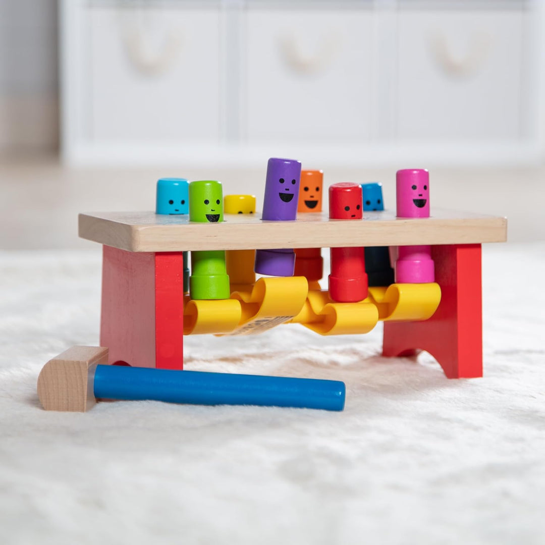 Melissa &amp; Doug - Werkbank zum Hämmern und Klopfen, Lernspielzeug, für Kinder ab 2 Jahren, für Jungen
